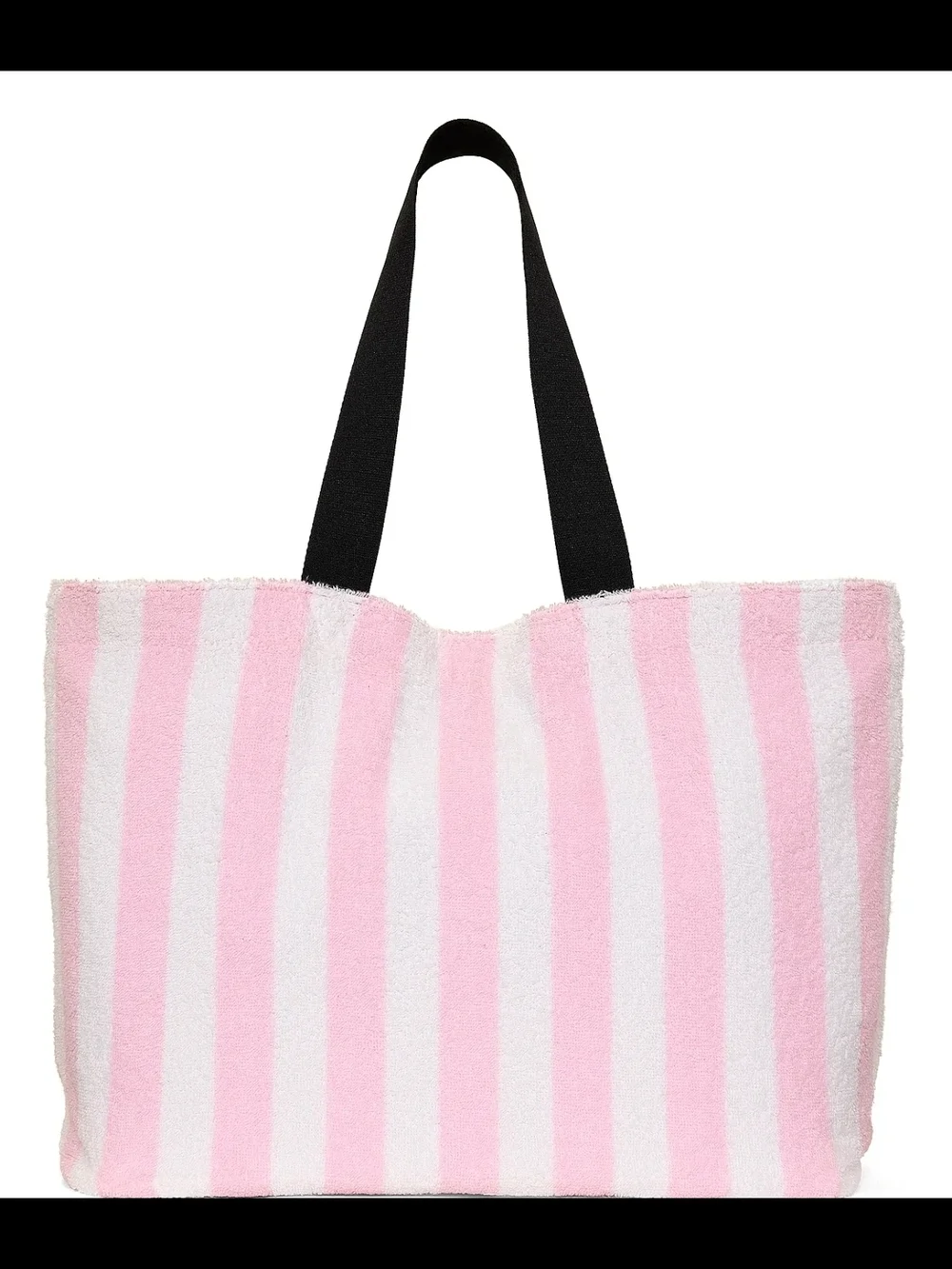 Victoria's Secret Angel Essentials Pink & White Terry Tote
